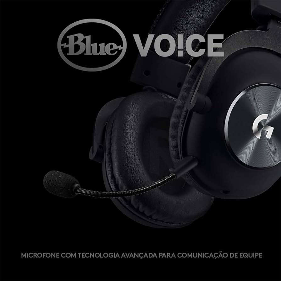 Headset Gamer Logitech G PRO X 7.1 Dolby Surround com Tecnologia